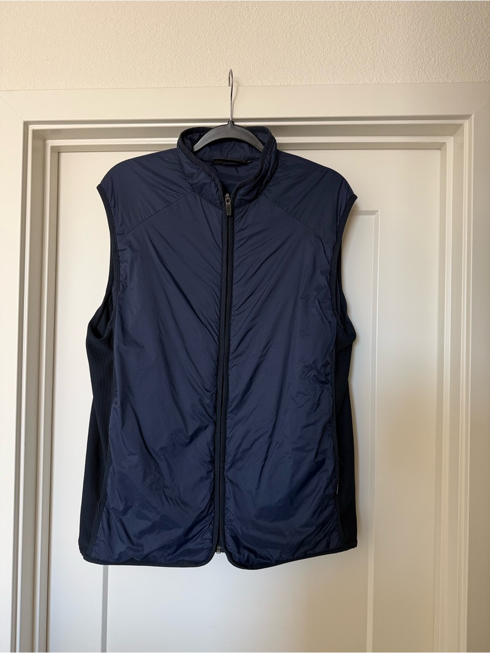 Men's Navy Lightweight Quilted Golf Vest by Glenmuir 1891 - L